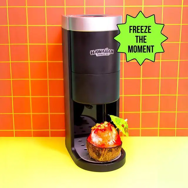 Alt view image 5 of 7 - S777 Snow Cone and Shaved Ice Machine with Blade Adjustment Knob and 5 Reusable Plastic Ice Mold Cups. Great for Granitas, Seltzers, Italian Soda and More 120V, Matte Black