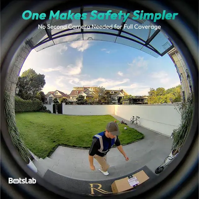 Alt view image 3 of 7 - Doorbell Camera Wireless, 5MP Video Doorbell with 180°Panoramic View, Battery Powered Door Bell, Package Detection, 2.4 GHz WiFi, Easy Installation, AI Motion Detection, VR Mode