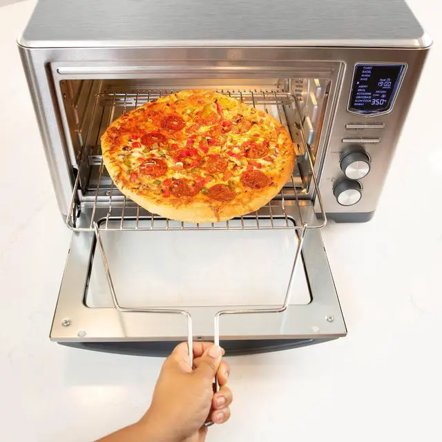 Alt view image 2 of 5 - Kenmore Digital 11-In-1 Air Fryer Toaster Oven Combo 26 Qt Convection Rotisserie Dehydrator Bake Broil 1800 Watts 80°-450°F Temp Controls Top & Bottom Heater Adjustments Stainless Steel Large Capacity