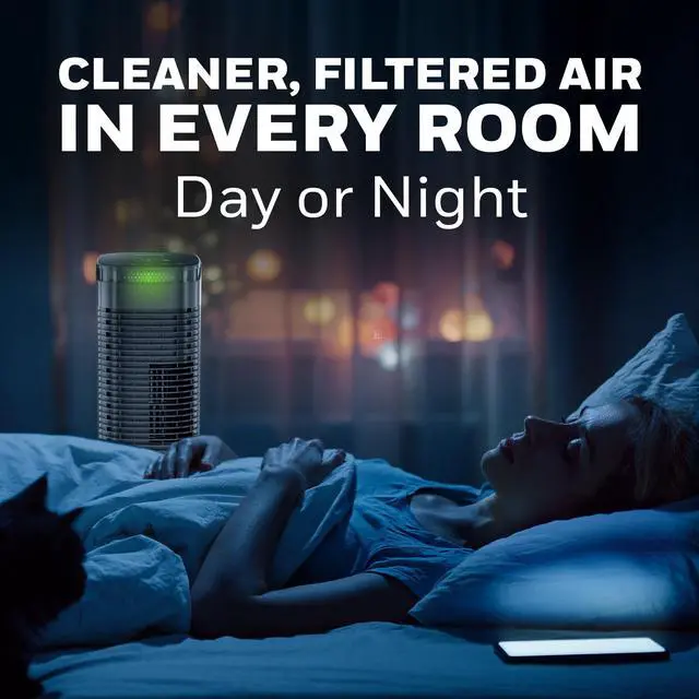 Alt view image 9 of 9 - Honeywell HPA180B InSight HEPA Air Purifier Black,