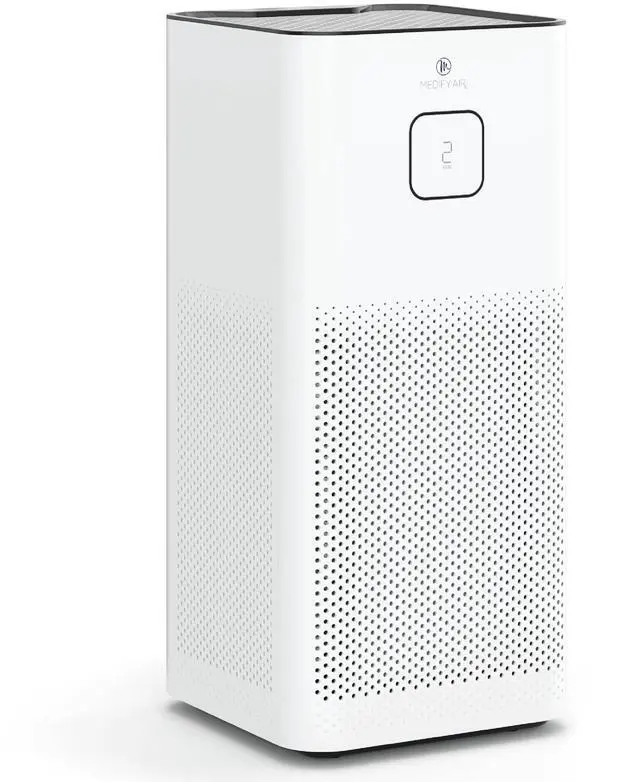 Main image of Medify MA-50 Air Purifier V3.0 with True HEPA H13 Filter | 2,640 ft² Coverage in 1hr for Smoke, Wildfires, Odors, Pollen, Pets | Quiet 99.9% Removal to 0.1 Microns | White, 1-Pack