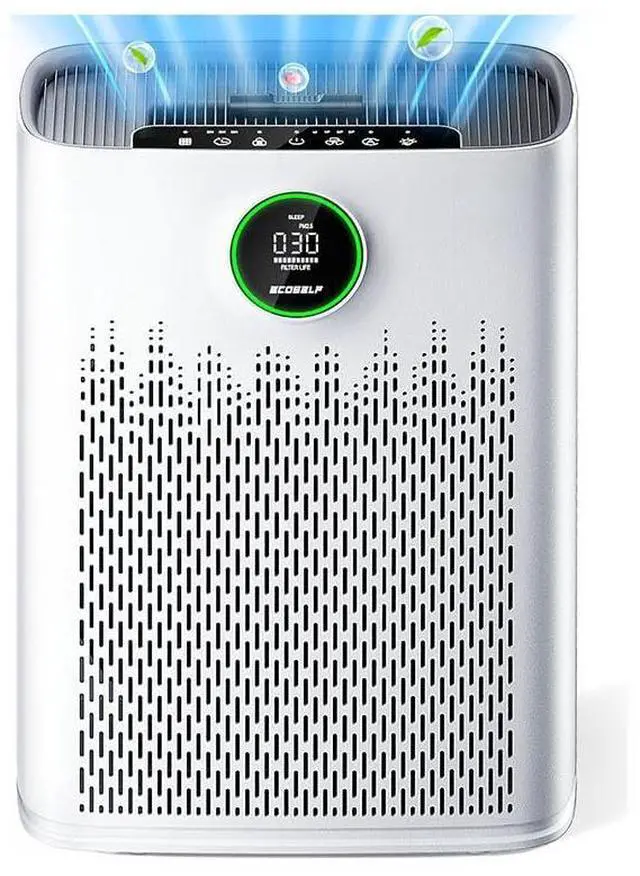 Main image of Air Purifiers for Home Large Room, Cover Up to 2400 Ft² with True HEPA Filter, Smart Mode, PM2.5 Air Quality Display, 22dB Sleep Mode, Aromatherapy with 2X-Purification & 360°Air Outlet, HAP603