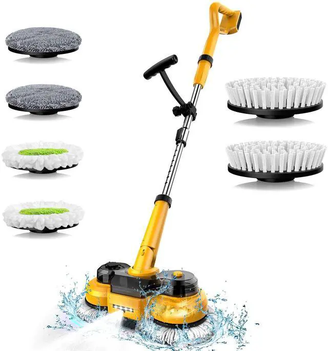 Main image of Cordless Electric Mop for Dewalt 20V Battery (NO Battery), 2 In 1 Spin Mop & Floor Scrubber Machine with LED Light & Water Spray, 800 RPM Electric Mops for Floor Cleaning, Hardwood,Tile