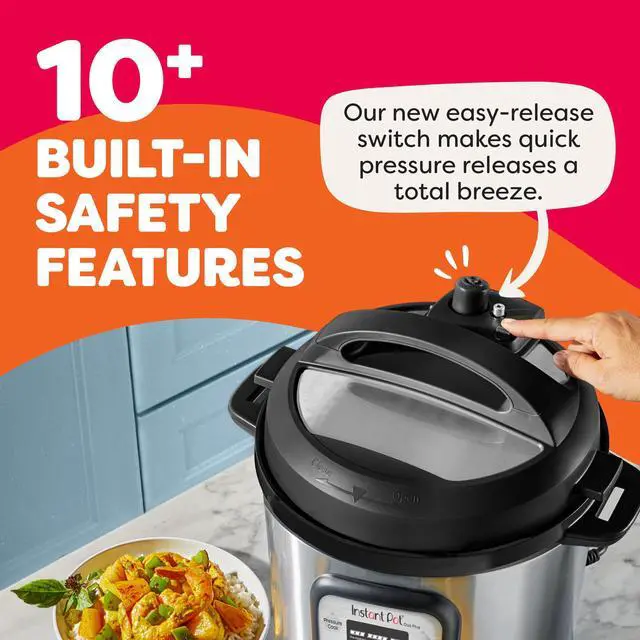 Alt view image 6 of 7 - Duo Plus 9-in-1 Multicooker, Pressure Cooker, Slow Cook, Rice Maker, Steamer, Sauté, Yogurt, Warmer & Sterilizer, Includes App with Over 800 Recipes, Stainless Steel, 6 Quarts