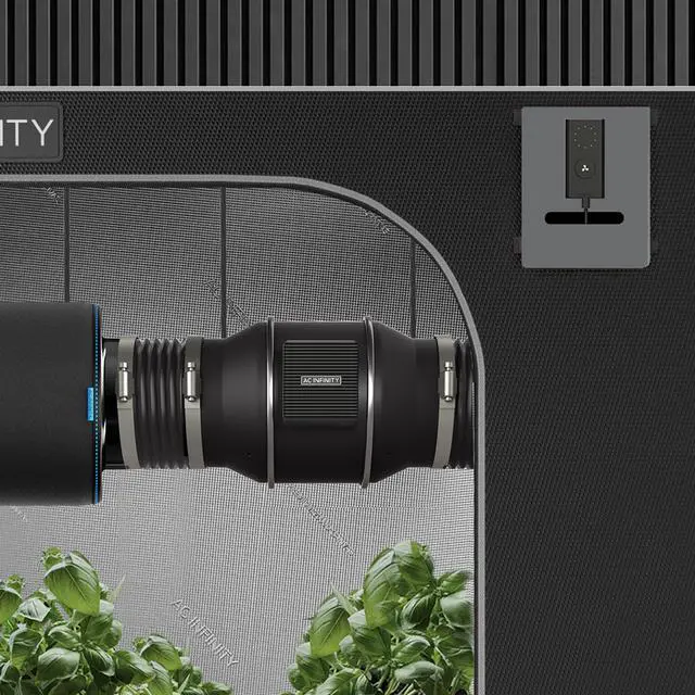 Alt view image 7 of 7 - AC Infinity CLOUDLINE PRO S6, Quiet 6 Inline Duct Fan with Speed Controller - EC Motor Ventilation Exhaust Fan for Heating Cooling Booster, Grow Tents, Hydroponics