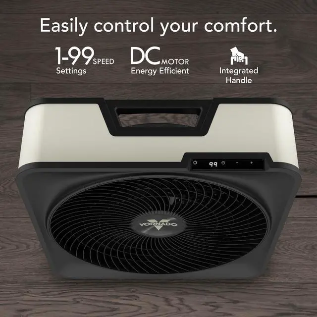 Alt view image 4 of 7 - 80X High Velocity Box Fan, 20 Inch, Digital Display, Timer