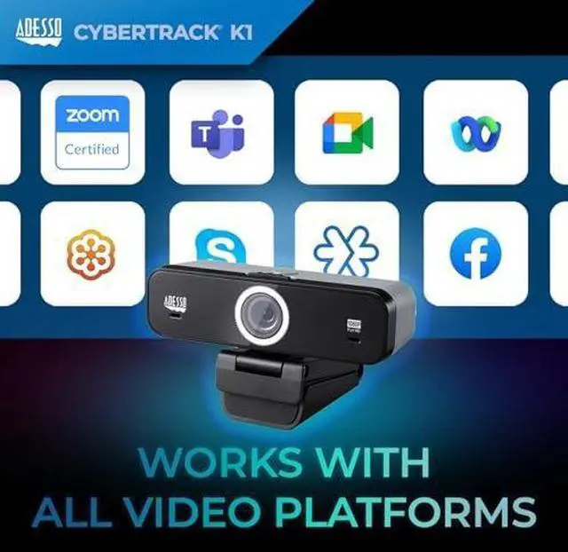 Alt view image 2 of 7 - 1080P Webcam with Microphone Full HD USB Web Camera with Adjustable View Angle, Noise Cancellation, Plug & Play Compatibility, Perfect for Zoom, Skype, Teams, Conferencing, and Content Creation