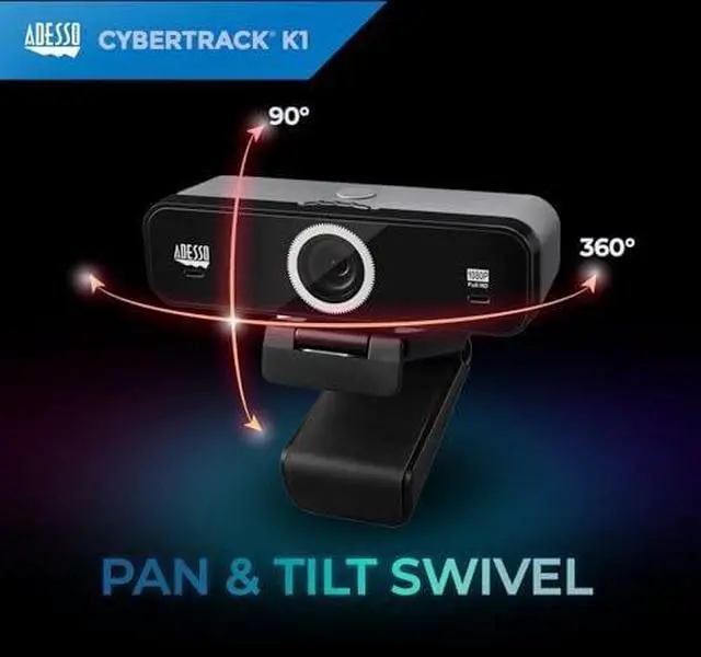 Alt view image 7 of 7 - 1080P Webcam with Microphone Full HD USB Web Camera with Adjustable View Angle, Noise Cancellation, Plug & Play Compatibility, Perfect for Zoom, Skype, Teams, Conferencing, and Content Creation