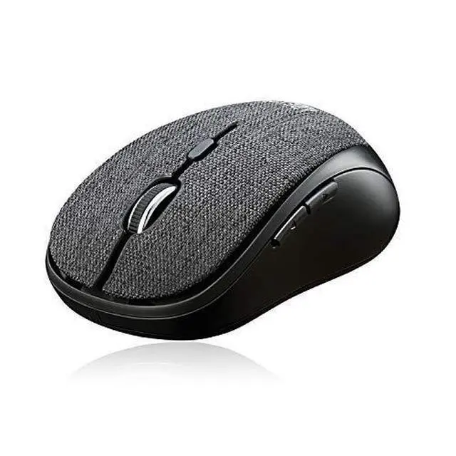 Alt view image 2 of 6 - Adesso Lot of 10 Pcs Multipack iMouse S80B 24Ghz Fabric Wireless Black Fabric Mini Optical Mouse