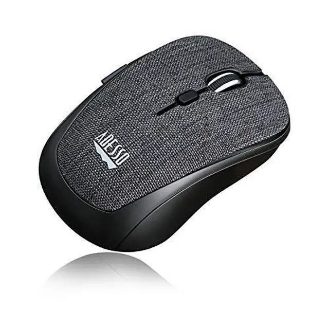 Alt view image 3 of 6 - Adesso Lot of 10 Pcs Multipack iMouse S80B 24Ghz Fabric Wireless Black Fabric Mini Optical Mouse
