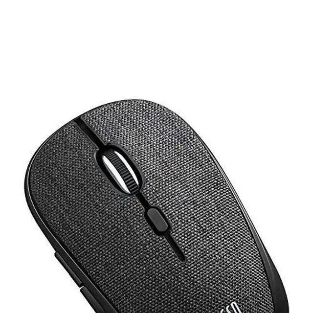 Alt view image 5 of 6 - Adesso Lot of 10 Pcs Multipack iMouse S80B 24Ghz Fabric Wireless Black Fabric Mini Optical Mouse