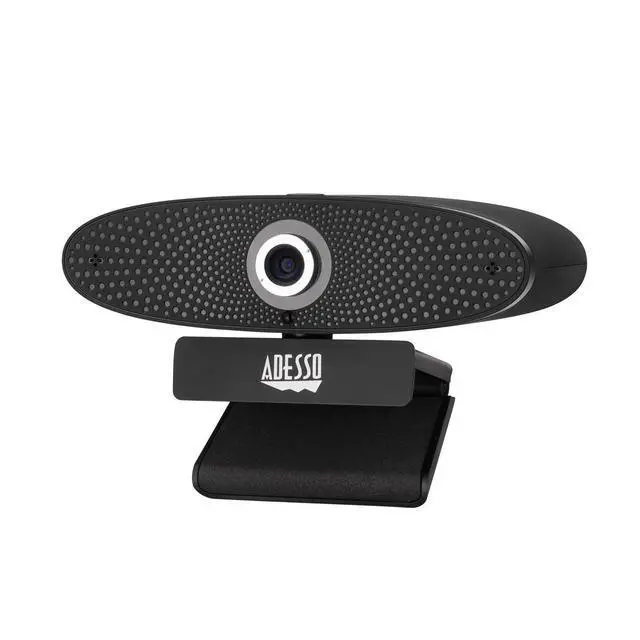 Alt view image 2 of 7 - 4K Ultra HD Webcam with Speaker, Microphone, Adjustable Angles, Tripod Mount,...