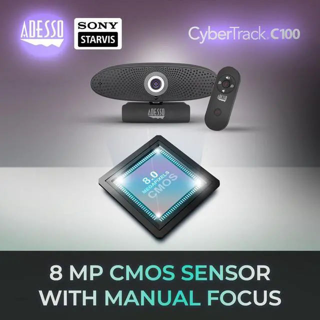 Alt view image 5 of 7 - 4K Ultra HD Webcam with Speaker, Microphone, Adjustable Angles, Tripod Mount,...