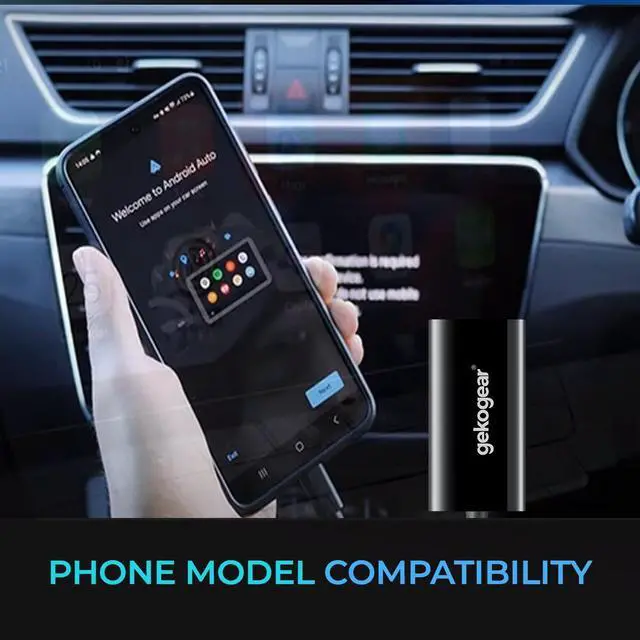 Alt view image 20 of 20 - GekoGear Orbit A200 Bluetooth 5.0 Bluetooth Adapter for Smartphone, Display - USB Type A/USB Type C - Compact