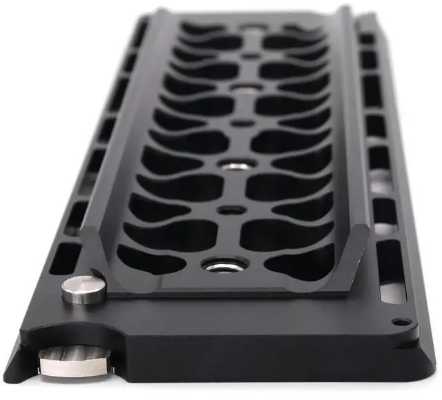 Alt view image 2 of 7 - SZJELEN 300mm/12in Bottom Dovetail Plate for ARRI Camera Standard Bottom Dovetail Plate Quick Release Baseplate for Tripod Bridge Plate - Black
