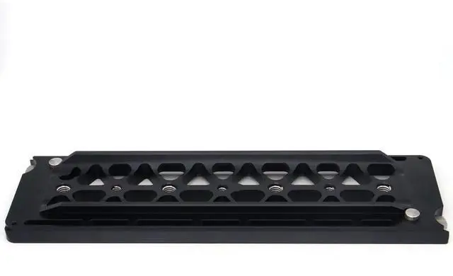 Alt view image 7 of 7 - SZJELEN 300mm/12in Bottom Dovetail Plate for ARRI Camera Standard Bottom Dovetail Plate Quick Release Baseplate for Tripod Bridge Plate - Black