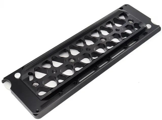 Main image of SZJELEN 300mm/12in Bottom Dovetail Plate for ARRI Camera Standard Bottom Dovetail Plate Quick Release Baseplate for Tripod Bridge Plate - Black
