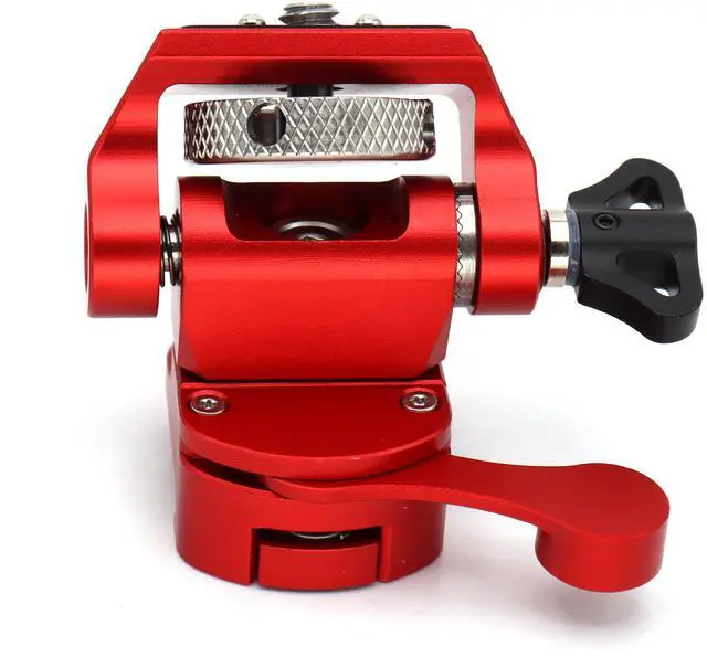 Alt view image 5 of 7 - SZJELEN Camera Monitor Mount Bracket, NATO Clamp Mount for External Monitor Accessories, 360° Rotation 180° Tilt Adjustable Locking Arm for Camera Rigs, Monitor - Red