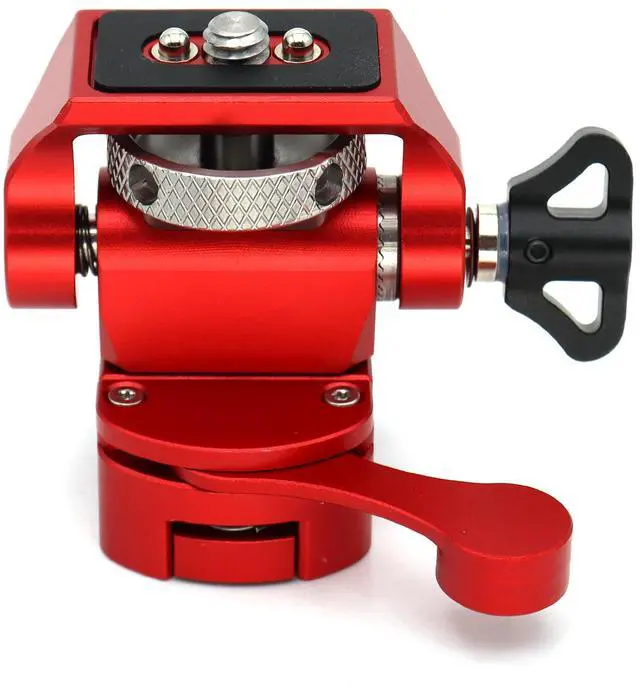 Main image of SZJELEN Camera Monitor Mount Bracket, NATO Clamp Mount for External Monitor Accessories, 360° Rotation 180° Tilt Adjustable Locking Arm for Camera Rigs, Monitor - Red
