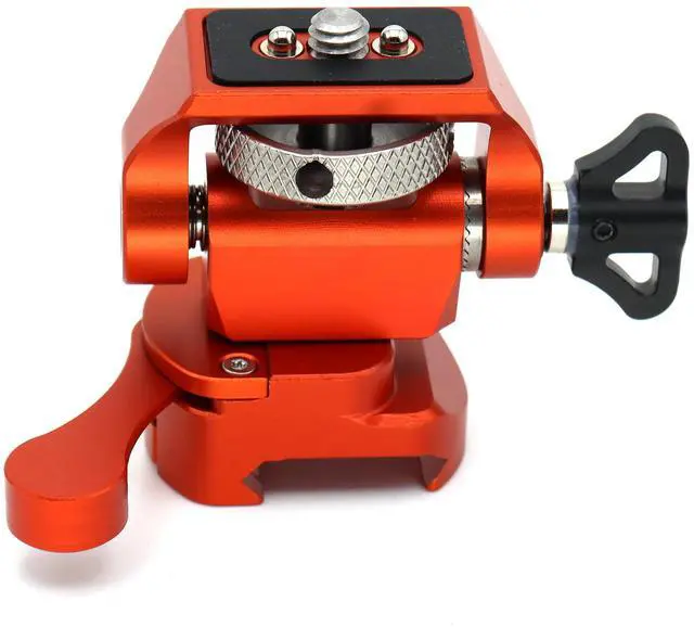 Alt view image 5 of 7 - SZJELEN Camera Monitor Mount Bracket, NATO Clamp Mount for External Monitor Accessories, 360° Rotation 180° Tilt Adjustable Locking Arm for Camera Rigs, Monitor - Orange