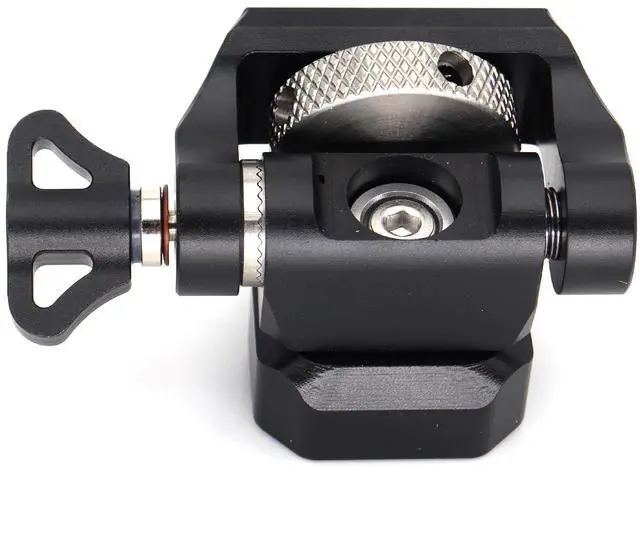 Alt view image 3 of 6 - SZJELEN Adjustable Camera Monitor Mount with 3/8 Screw for ARRI, 360° Swivel and 180° Tilt Monitor Holder Anti-Twist Support 5 in and 7 in Field Monitor - Black