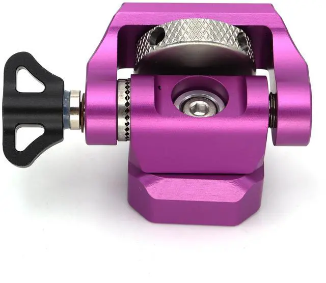 Alt view image 3 of 7 - SZJELEN Adjustable Camera Monitor Mount with 3/8 Screw for ARRI, 360° Swivel and 180° Tilt Monitor Holder Anti-Twist Support 5 in and 7 in Field Monitor - Purple