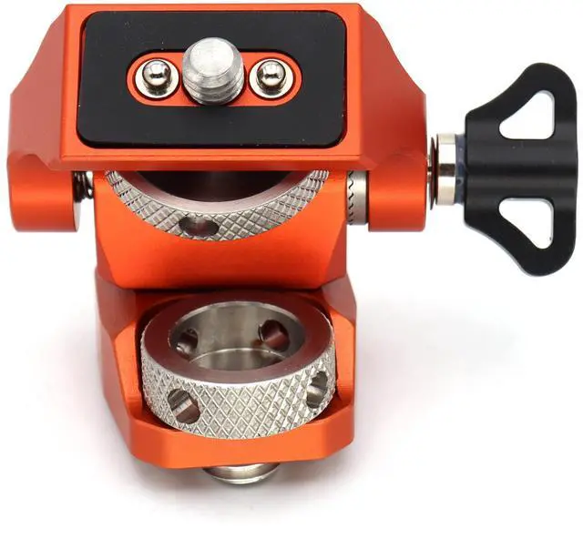 Alt view image 3 of 7 - SZJELEN Adjustable Camera Monitor Mount with 3/8 Screw for ARRI, 360° Swivel and 180° Tilt Monitor Holder Anti-Twist Support 5 in and 7 in Field Monitor - Orange