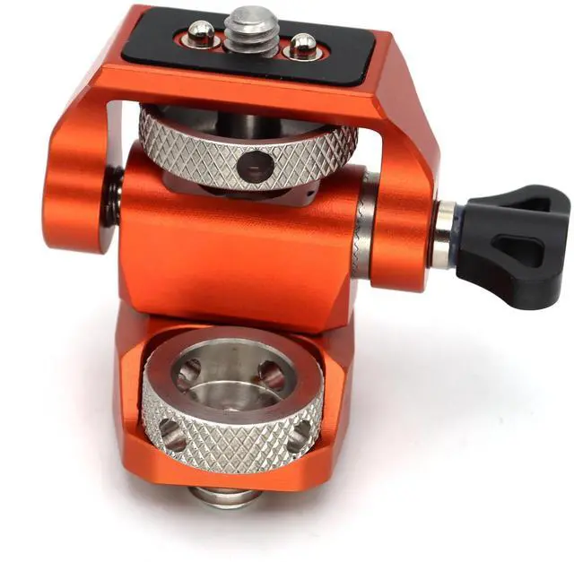Main image of SZJELEN Adjustable Camera Monitor Mount with 3/8 Screw for ARRI, 360° Swivel and 180° Tilt Monitor Holder Anti-Twist Support 5 in and 7 in Field Monitor - Orange
