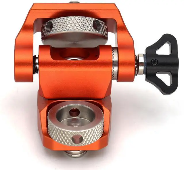 Alt view image 6 of 7 - SZJELEN Adjustable Camera Monitor Mount with 3/8 Screw for ARRI, 360° Swivel and 180° Tilt Monitor Holder Anti-Twist Support 5 in and 7 in Field Monitor - Orange