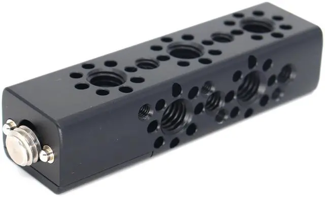 Main image of SZJELEN 87mm/3.4 Inch Multi-Function Cheese Handle, Cheese Grip Extension Bar, ARRI Positioning Top Handle Featuring 3/8" and 1/4" Arri Locating Holes for Camera Cage Frames, Cheese Plates - Black