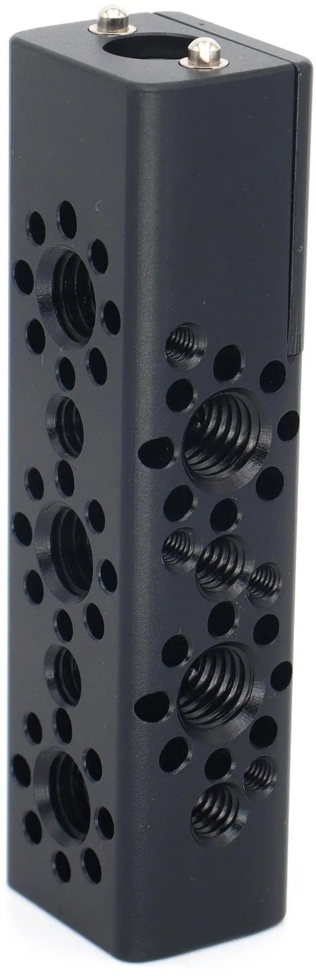 Alt view image 6 of 7 - SZJELEN 87mm/3.4 Inch Multi-Function Cheese Handle, Cheese Grip Extension Bar, ARRI Positioning Top Handle Featuring 3/8" and 1/4" Arri Locating Holes for Camera Cage Frames, Cheese Plates - Black