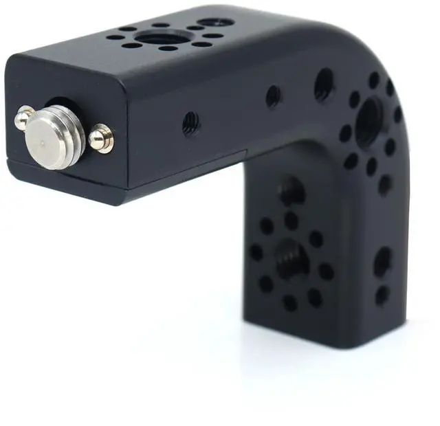 Main image of SZJELEN 7.4 Inch 90° Multi-Function Cheese Handle, Cheese Grip Extension Bar, ARRI Positioning Top Handle Featuring 3/8" and 1/4" Arri Locating Holes for Camera Cage Frames, Cheese Plates - Black