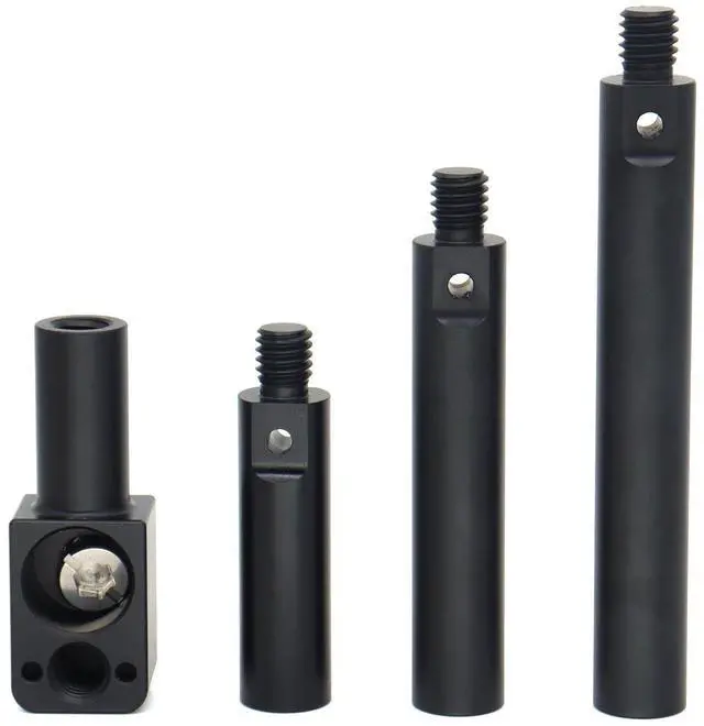 Main image of SZJELEN 15mm Pole Mounting Bracket with 3/8 Screws, Anti Twist Elastic Positioning Pin, 4 Sections of Length to match for ARRI RED Sony Camera - Black