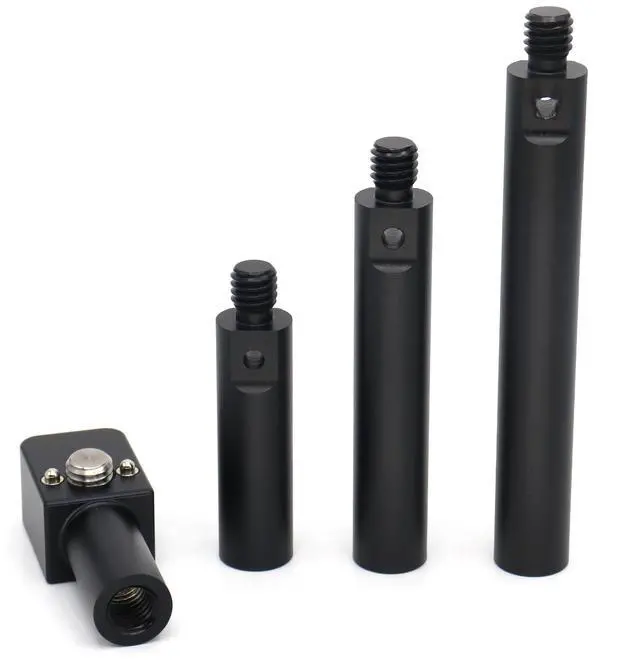 Alt view image 2 of 4 - SZJELEN 15mm Pole Mounting Bracket with 3/8 Screws, Anti Twist Elastic Positioning Pin, 4 Sections of Length to match for ARRI RED Sony Camera - Black