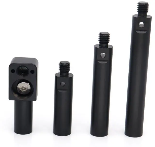 Alt view image 3 of 4 - SZJELEN 15mm Pole Mounting Bracket with 3/8 Screws, Anti Twist Elastic Positioning Pin, 4 Sections of Length to match for ARRI RED Sony Camera - Black