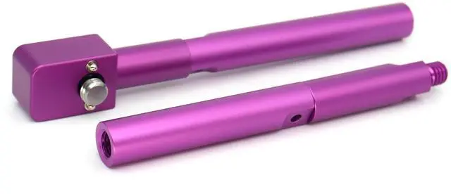 Alt view image 5 of 5 - SZJELEN 15mm Pole Mounting Bracket with 3/8 Screws, Anti Twist Elastic Positioning Pin, 4 Sections of Length to match for ARRI RED Sony Camera - Purple