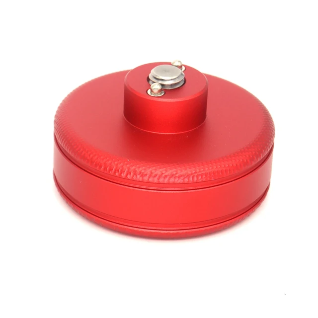 Alt view image 2 of 5 - SZJELEN Camera Handle Round Knob, Knuckle Puck with 3/8"-16 Screw & Spring-Loaded Locating Pin - 3/8"-16 Screw Mount Red