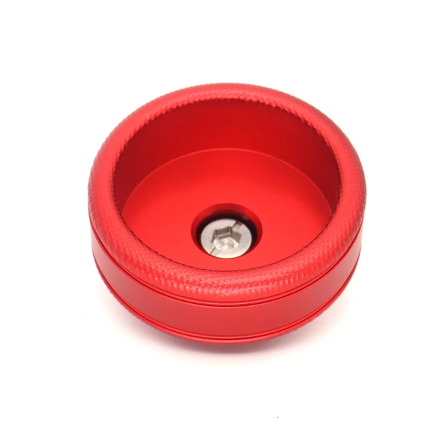 Alt view image 3 of 5 - SZJELEN Camera Handle Round Knob, Knuckle Puck with 3/8"-16 Screw & Spring-Loaded Locating Pin - 3/8"-16 Screw Mount Red