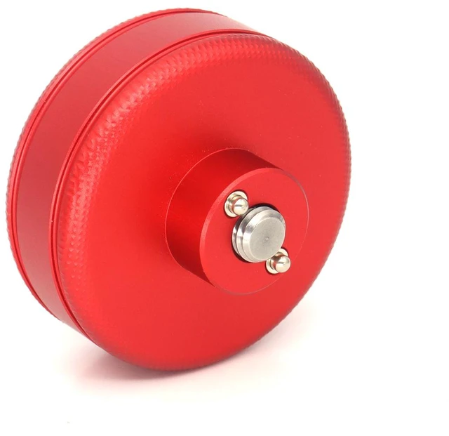 Alt view image 5 of 5 - SZJELEN Camera Handle Round Knob, Knuckle Puck with 3/8"-16 Screw & Spring-Loaded Locating Pin - 3/8"-16 Screw Mount Red
