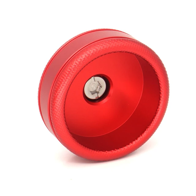 Alt view image 4 of 5 - SZJELEN Camera Handle Round Knob, Knuckle Puck with 3/8"-16 Screw & Spring-Loaded Locating Pin - 3/8"-16 Screw Mount Red