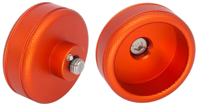 Main image of SZJELEN Camera Handle Round Knob, Knuckle Puck with 3/8"-16 Screw & Spring-Loaded Locating Pin - 3/8"-16 Screw Mount Orange