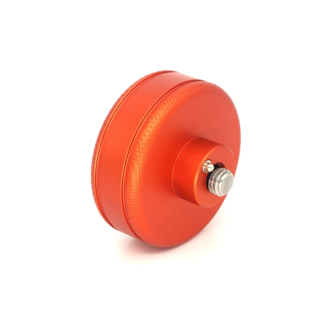 Alt view image 4 of 5 - SZJELEN Camera Handle Round Knob, Knuckle Puck with 3/8"-16 Screw & Spring-Loaded Locating Pin - 3/8"-16 Screw Mount Orange