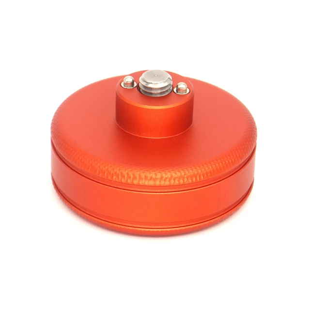 Alt view image 2 of 5 - SZJELEN Camera Handle Round Knob, Knuckle Puck with 3/8"-16 Screw & Spring-Loaded Locating Pin - 3/8"-16 Screw Mount Orange