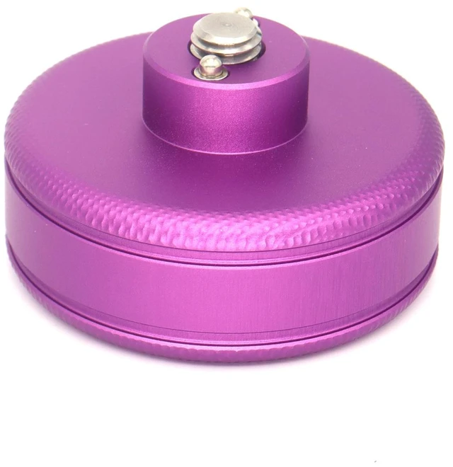 Alt view image 2 of 6 - SZJELEN Camera Handle Round Knob, Knuckle Puck with 3/8"-16 Screw & Spring-Loaded Locating Pin - Purple