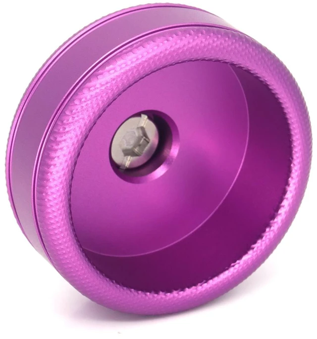 Alt view image 4 of 6 - SZJELEN Camera Handle Round Knob, Knuckle Puck with 3/8"-16 Screw & Spring-Loaded Locating Pin - Purple