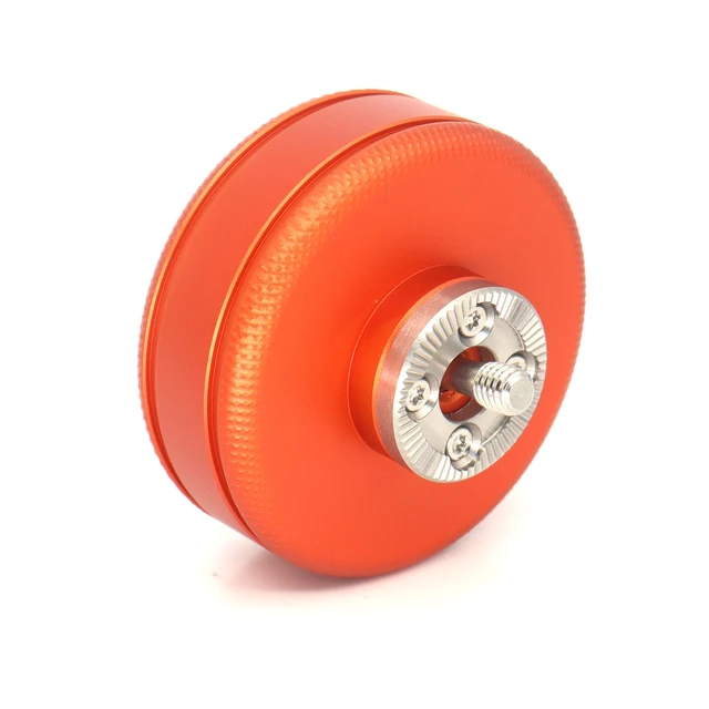 Alt view image 4 of 5 - SZJELEN Camera Handle Round Knob, Knuckle Puck with M6 Screw with ARRI Standard Gear - M6 Screw Mount Orange