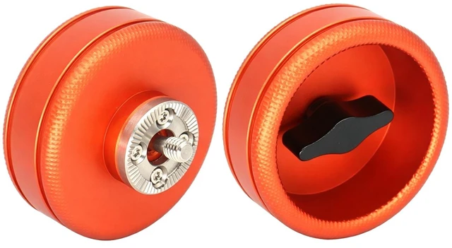 Main image of SZJELEN Camera Handle Round Knob, Knuckle Puck with M6 Screw with ARRI Standard Gear - M6 Screw Mount Orange