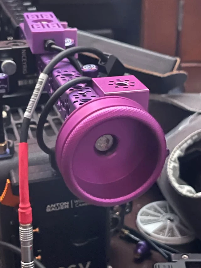 Alt view image 6 of 6 - SZJELEN Camera Handle Round Knob, Knuckle Puck with 3/8"-16 Screw & Spring-Loaded Locating Pin - Purple
