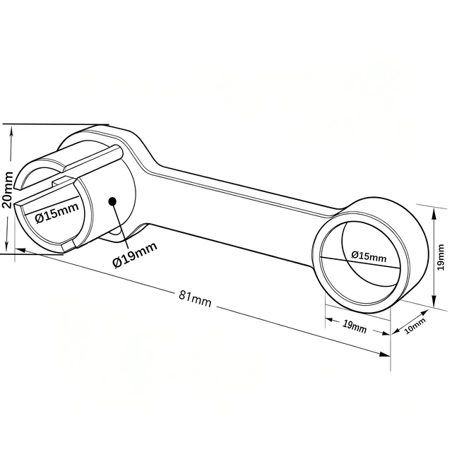 Alt view image 7 of 7 - SZJELEN Anti-Rotation Bracket for 15mm Rods