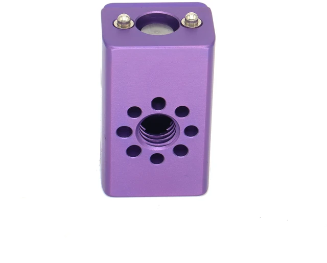 Alt view image 5 of 7 - SZJELEN 41.5mm/1.6 Inch Multi-Function Cheese Handle, Cheese Grip Extension Bar, ARRI Positioning Top Handle Featuring 3/8" and 1/4" Arri Locating Holes for Camera Cage Frames, Cheese Plates - Purple